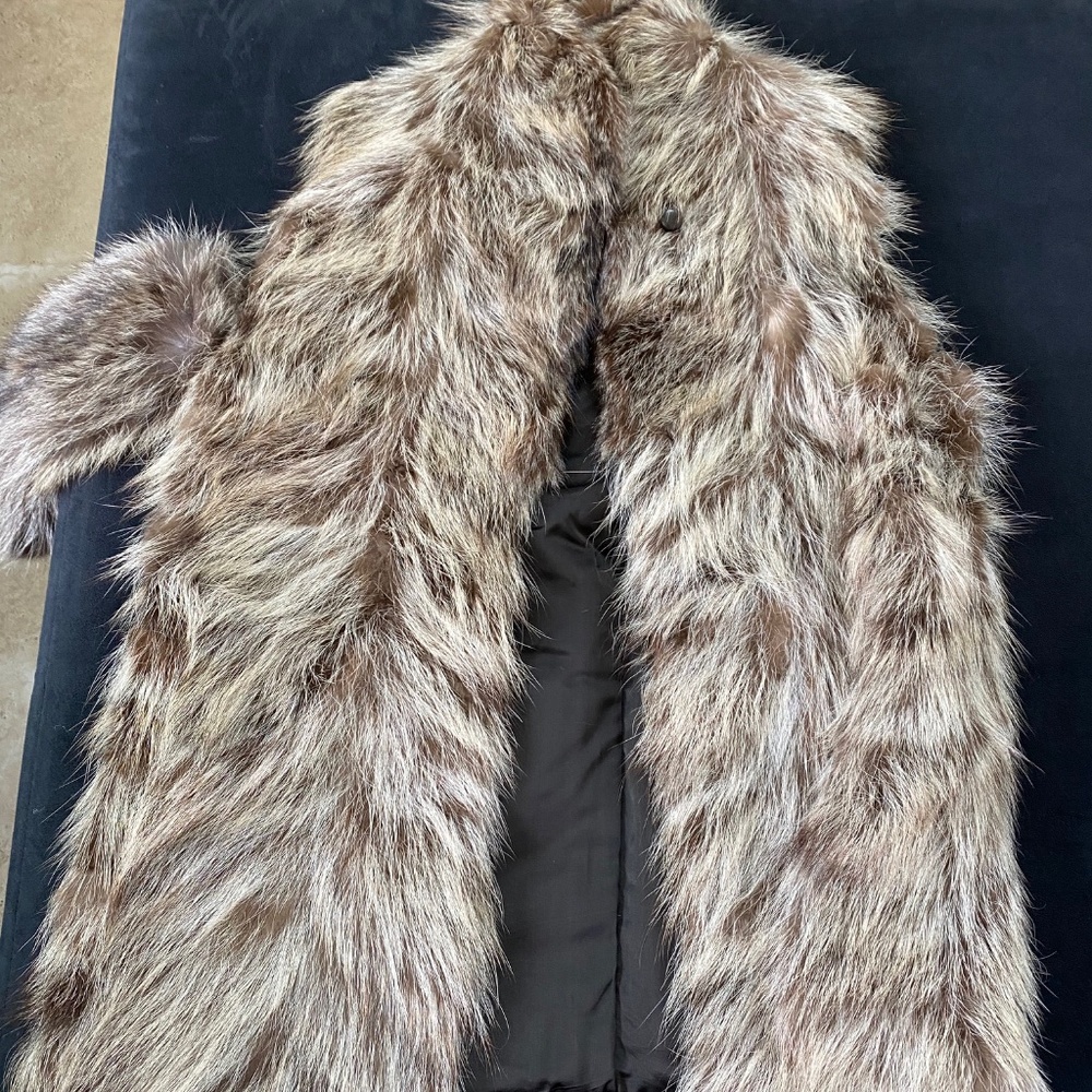 Vest: genuine fox vest with fox headband
